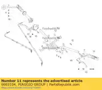 6665104, Piaggio Group, complete left hand grip piaggio liberty rp8md4100 100 125 150 2011 2014 2020 2021 2022, New