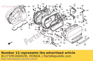 Honda 81271MCA000ZR formowanie, r. rr. antyklina - Dół