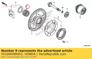 honda 91028HN8003 bearing, needle, 32x37x26 - Bottom side