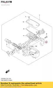 suzuki 5967110F20 holder - Bottom side