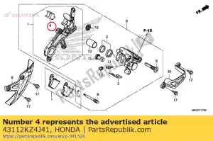 honda 43112KZ4J41 houder, beugel - Onderkant