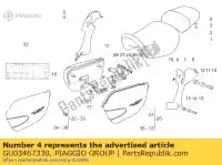 GU03467330, Piaggio Group, rechts achter bescherm blank moto-guzzi california alum tit pi cat california special california special sport california special sport al pi 1100 1999 2001 2002 2003, Nieuw