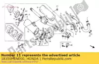 18350MENE00, Honda, silenciador comp, fr honda crf  x r crf450r 450 , Nuevo