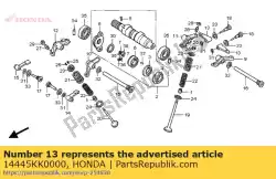 Qui puoi ordinare braccio, in. Valvola sub rocker da Honda , con numero parte 14445KK0000: