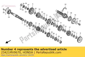 Honda 23421MV9670 versnelling, c-1 - Onderkant