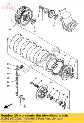 Ici, vous pouvez commander le ressort, torsion (1kt) auprès de Yamaha , avec le numéro de pièce 905081470900: