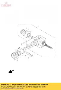 yamaha 4P7E14000200 crankshaft assy - Bottom side