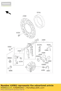 kawasaki 430821177 plaquettes de frein - La partie au fond