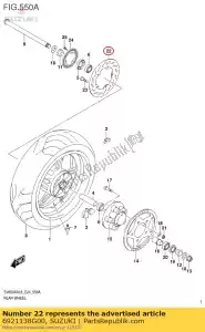 suzuki 6921138G00 freno trasero dsc - Lado inferior