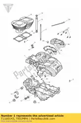 carter assy zwart van Triumph, met onderdeel nummer T1160143, bestel je hier online: