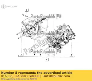 Piaggio Group 016036 perno prisionero - Lado inferior