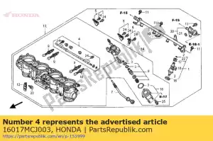 Honda 16017MCJ003 zestaw wa?u, rozrusznik - Dół