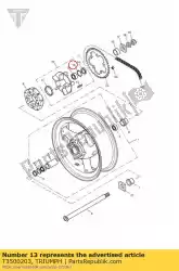 Qui puoi ordinare anello di sicurezza, int, 52x2 da Triumph , con numero parte T3500203: