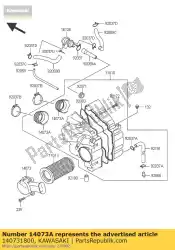 Tutaj możesz zamówić kana?, filtr powietrza er500-c1 od Kawasaki , z numerem części 140731800: