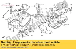 Ici, vous pouvez commander le composition de réservoir, carburant auprès de Honda , avec le numéro de pièce 17510HN8A60: