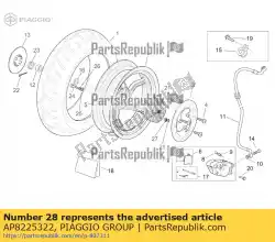 onderlegring van Piaggio Group, met onderdeel nummer AP8225322, bestel je hier online: