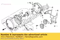 33117001023, Honda, nakr?tka, regulacja ?wiate? przednich honda cb seven fifty f2  s hornet f cbr sport fs super four ntv revere xbr rossi fr nighthawk twofifty dream td twin t r cbx xbr500 cb450s xbr500s cb125td ntv650 cb250 cb750 cb1000f cb750f2 cb500 cb600f cb600f2 750 450 600 1000 650 500 250 125 , Nowy