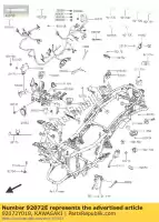 92072Y018, Kawasaki, Banda, l = 150 kawasaki ninja ex krt edition b j  special a se sc125 abs j300 j125 300 125 , Nuevo