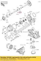 Here you can order the washer from Kawasaki, with part number 922000410: