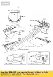 Ici, vous pouvez commander le motif, couvercle latéral, lh auprès de Kawasaki , avec le numéro de pièce 560690015: