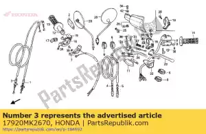 Honda 17920MK2670 kabel komp. b, przelot - Dół