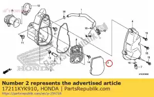 Honda 17211KYK910 elemento, filtro dell'aria - Il fondo