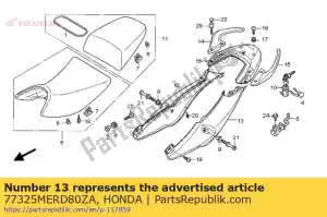 Honda 77325MERD80ZA definir illust * type1 * - Lado inferior