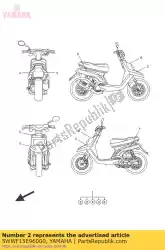 Here you can order the graphic 2 from Yamaha, with part number 5WWF15E96000: