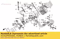 43352MG9006, Honda, parafuso, sangrador honda  (d) japan jc61-100 (j) type 2 japan hc06-100 (l) japanese domestic / nc29-100 (n) 1993 (p) spain anf ca cb cbf cbr cbrr (g) japanese domestic / nc23-100 cmx cn cr crf f (e) fes fjs fmx fwd (d) gl mtx nc nes nhx nsa nsc nsr nsr mini hrc japan nss nt, Novo