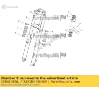 CM001928, Piaggio Group, slang klem moto-guzzi piaggio v zapmd2100 zapta10x zapta1202 zapta1202, zapta1204 zaptd1102,  zgulw100, zgulwuc0  zgulw300;zgulwuc2;zgulw3004; zgulw600, zgulw601 zgulwub0 zgulwub2 zgulwue0 300 500 750 2012 2014 2015 2016 2018 2019 2020 2021 2022, Nieuw