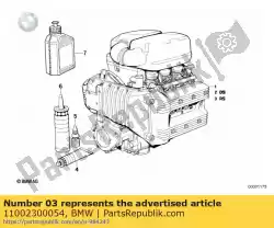 Ici, vous pouvez commander le inspection du kit de réparation auprès de BMW , avec le numéro de pièce 11002300054: