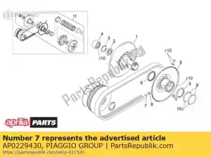 Piaggio Group AP0229430 broche de guidage - La partie au fond