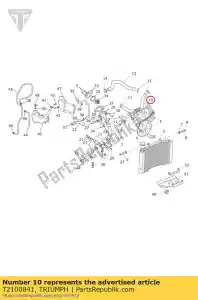 triumph T2100841 trójnik wlotu w??a - Dół