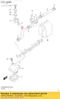 1846148H00, Suzuki, tubo flessibile, 2a aria va suzuki gw inazuma  f z gw250 gw250f gw250z gw250raz gw250ra 250 , Nuovo