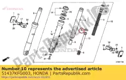 Here you can order the ring, piston from Honda, with part number 51437KFG003: