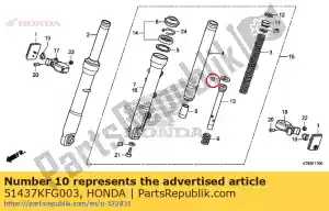 Honda 51437KFG003 pier?cie?, t?ok - Dół