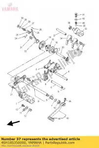 yamaha 4SH185350000 barre, guide de fourchette de changement de vitesse 2 - La partie au fond