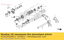 Qui puoi ordinare cuscinetto, sfera radiale, 6804 (koyo) da Honda , con numero parte 91002MG8003: