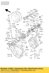 Qui puoi ordinare coperchio generatore da Kawasaki , con numero parte 140311231: