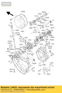 Kawasaki 140311231 coperchio generatore - Il fondo