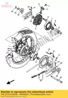 34L253210098, Yamaha, placa, sapata de freio yamaha xt xtz tenere 600, Novo