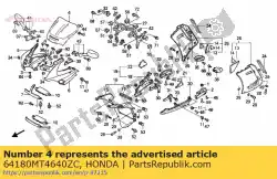 Here you can order the no description available at the moment from Honda, with part number 64180MT4640ZC: