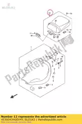 Ici, vous pouvez commander le siège assy, ?? Pilli auprès de Suzuki , avec le numéro de pièce 4530043H00V4Y: