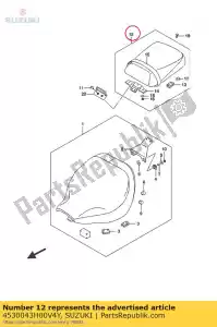 Suzuki 4530043H00V4Y siège assy, ??pilli - La partie au fond