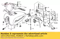 16711MZ7000, Honda, rubber, fuel pump mounting honda vfr vt 750 1994 1995 1996 1997 1998 1999 2000 2001 2002, New