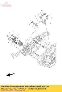 yamaha 5NL131612100 pipe, delivery 1 - Bottom side