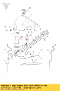 triumph T2400735 fuel pump 3.5 bar - Bottom side