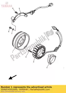 Yamaha 3DR814502000 rotor assy - Onderkant