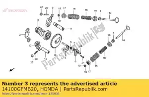 Honda 14100GFMB20 arbre comp, came - La partie au fond