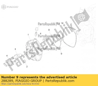 288289, Aprilia, inner gasket head, New